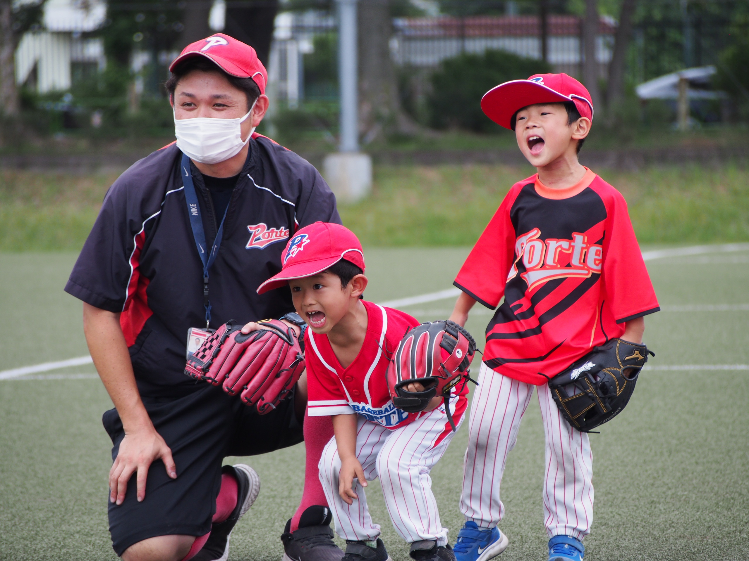 ポルテ7点セット&ティーボール 野球 上150 下145 - ウェア